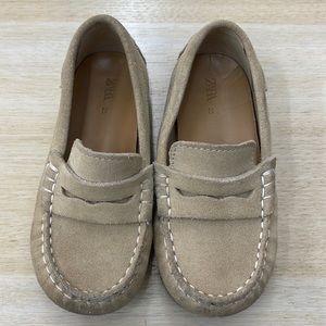 Zara Tan Penny Loafers Toddler Size 25